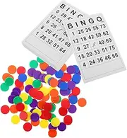 1 Set Bingo Game Set Unique Paper Bingo Cards Entertainment Chips for Fun Learning Number Recognition Improvement for Parties
