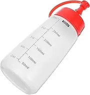 iplusmile Squeeze Bottles for Sauces Thickened Condiment Dispenser with Scale for Ketchup Mustard Salad Dressing Bbq Pancake Art Effortless Dispensing Freshness Protection