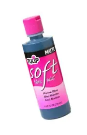Tulip 26537 Soft Fabric Paint 4oz Matte Marine Blue