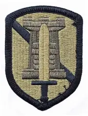 U. S. Army 204th Maneuver Enhancement Brigade OCP SSI Hook Back Military Patch