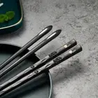 for Home Dinning Tableware Kitchen Tool Alloy Chopsticks Sushi Chopsticks
