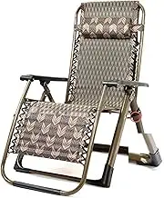 Zero Gravity Lounge Chair, Zero Gravity Chair Lounge Chair with Removable Cushion for Indoor and Outdoor Ergonomic Patio Recliner Folding Reclining Chair for Adults Lounge Chair (Color : Breathable P
