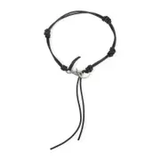 [Our Legacy] Our Legacy-Black Cow Leather Udon Ladon Key Ring-Uomo OS OS