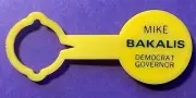1978 Mike Bakalis for Illinois Governor / Old-School Bottle-Stopper / Unused