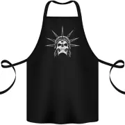 Statue of Liberty Skull USA Gothic Biker Cotton Apron 100% Organic