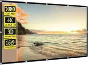 100 Inch 16:9 Portable Foldable Projection Black edge 1CM Polyester medium thickness1080P 3D 4K HD Hight-Density Fabric Video Movie Projector Curtain With lanyard for Home Theater Backyard Outdoor Ind