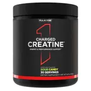 RULE 1 Charged Creatine 30 serv Sour Candy Energized Creatine 240g