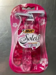 Bic Simply Soleil 3 Disposable Razors New In Pack