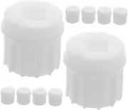 HONMEET 10pc Meat Grinder Attachments Set Food Grinder Parts Meat Mincer Screw Replacement Parts
