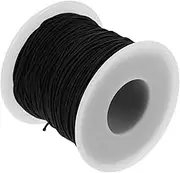 ABOOFAN String Jewelry Replacement Cord Bracelet Bracelets Elastic Cord Rubber Black Polyester Jewelry Connecting Cords for