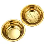 1 Set Colander with Bowl Stainless Steel Kitchen Strainer Washer Drainer Basket