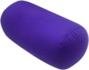 [KUYYFDS] Round Cervical Pillow Microbead Bolster Pillow Cylindrical Sleeping Lumbar Purple Microbead Round Cervical for Neck Leg Back Support 30x16cm