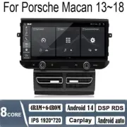 12.3" Android Navigation Car Gps Stereo Radio Carplay For Porsche Macan 13~2018 (for: Porsche)
