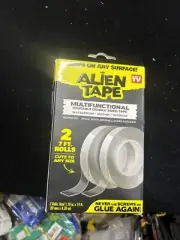 ALIENTAPE Nano Double Sided Tape, Multipurpose Removable Adhesive Clear 14’x1.18