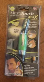Micro Touch Max All In One Personal Hair Trimmer with LED Light Nose Ears Neck