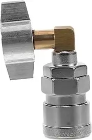 PLAFOPE Quick Disconnect Connectors Gasoline Accessories Valve Accessory Fast - Discharge Valve Electric Vehicle Adapter Connectors Quick Connection Elements Alloy Silver