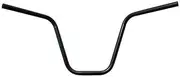TDR Black 22mm Handlebars 7/8 Inch Ape Hanger Cruiser Bobber Motorcycle Steel Handlebar 760mm Width 300mm Rise 110mm Pullback