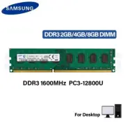 SAMSUNG DDR3 RAM 8GB 4GB 2GB 1600MHz Desktop Memory PC3-12800U DIMM 240Pins 1.5V