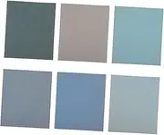 Mobestech 6 Sheets Water-sanded Sandpaper Set (1200/1500/2000/2500/3000/4000 Grit) Fine Grit Sandpaper Assortment