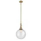 Innovations 204-12 XXL Beacon 1-Lt Mini Pendant, BBR/Seed - 206-BB-G204-12