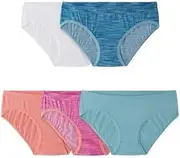 [Fruit of the Loom] Girls' Seamless 360° Stretch Hipster Briefs Underwear Size 14-16 Multicolor