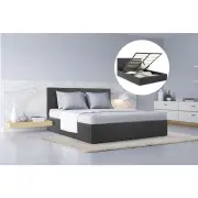 Tenby Gas Lift Collection Bed Frame Charcoal Grey Queen - Queen