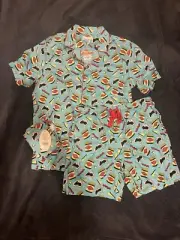 Peter Alexander Size L Mens Blue Vegemite Print Pyjama Set NWT