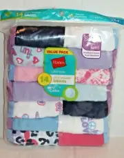 Hanes Girl's 14-Pack Bikini Panties Cotton Underwear Size 14 Multi Assorted
