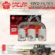 Sakura 4WD Filter Service Kit for Nissan Patrol GU TD42 6Cyl Refer RSK13