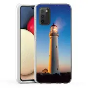 (Lighthouse)ShockProof TPU phone case cover(Clear)for Samsung Galaxy A02S