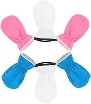 Beavorty 3 Pairs Spa Gloves Paraffin Mitts Wax Bath Mittens Hand Spa Mittens Warm Hand Therapy