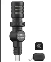 BY-M100UC Mini USB C Microphone Plug&Play Lapel Mic w/ Type-C for AnDROID