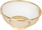 KONTONTY Stainless Steel Fine Mesh Colander Strainer Versatile Kitchen Tool for Rice Pasta Vegetable Draining
