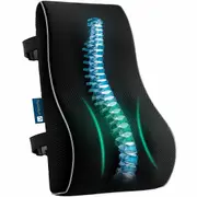 Ergonomic Seat Cushion for Office Chair Memory Foam for Tailbone Sciatica Back Pain Relief Washable Cover Non Slip Base Gift COL Gray