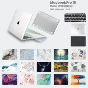 MacBook Pro 16.2" Inch 2023 M3 A2991 Clear Pattern Matte Case + Keyboard Cover