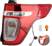 Rear Outer Tail Lights Assembly, Compatible with 2011-2015 Ford Explorer Base Limited XLT Sport, Replace BB5Z13404C Right Passenger Side Taillights Brake Turn Signal Running Lights Outside Tail Lamps