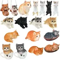 在飛比找樂天市場購物網優惠-大賀屋 日貨 貓咪 擺飾 米克斯 吊飾 療癒動物 小貓 寵物
