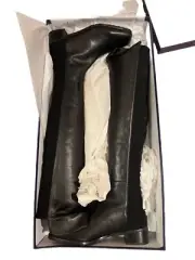 Brand New Stuart Weitzman 5050 Over The Knee Boots Black Nappa Leather Size 8.5