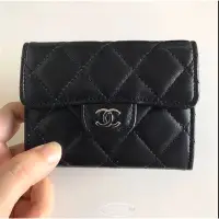 在飛比找蝦皮購物優惠-二手精品 CHANEL A31504 短夾 卡包 小羊皮荔枝