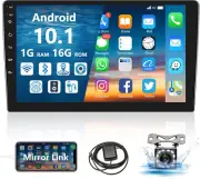 Android Car Stereo Double Din 10.1 Inch Car Radio 2.5D HD Touchscreen Head Unit