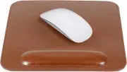 Leather Mouse Pad with Wrist Rest – Ergonomic Support, Non-Slip Base, Smooth Sur