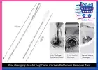 Pipe Dredging Brush Flexible Drain Cleaner Brush for Kitchen Sink Bathroom Tub