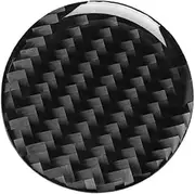 NEGRO Central Control On Off Switch Cover Trim Sticker,Fit For A3 A4L,2014-2019 Decal Car Accessories Carbon Fiber Modified Knob Decor vehicle dashboard radio frame