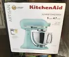 NEW * Mineral Water Blue KITCHEN-AID mixer w/ tilt Head design 5 Quart Artisan
