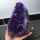 Extra Large Natural Amethyst Druze Geode Quartz Crystal Rock Stone Cluster Decor