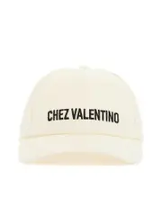 Valentino Garavani Ivory Cotton Baseball Cap