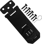 ABOOFAN Keyless Password Hasp Lock for Childproofing No Drill Fridge Drawer Safety Lock Secure Cabinet for Bedroom Pantry Protection