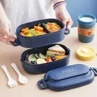 Portable Lunch Box Insulated Container Fruit Salad Microwave Tableware Lunchbox