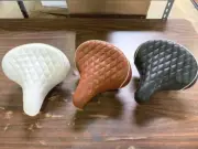 Bicycle Beach Cruiser Seat Diamond Pattern White Black Brown