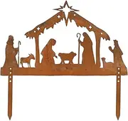 Outdoor Nativity Scene Yard - Outdoor Nativity Scene - Weatherproof Christmas Nativity Scene for Yard And Lawn, Simple Assembly, Compact Storage.